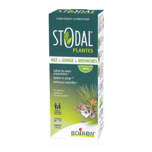 Boiron Stodal Plantes Sirop 150ml Apaisant Respiratoire Naturel