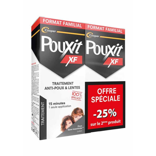 Pouxit XF Lotion Anti-Poux 2x200ml Efficace 15min Pharma360