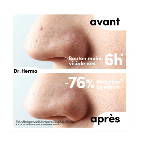 Dr Herma Patch Anti-Boutons Nez 10 Patchs Peau Saine Pharma360