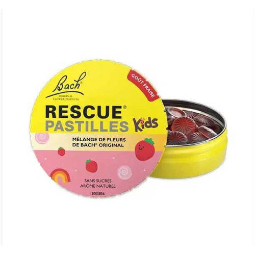 FLEURS DE BACH Rescue Pastilles Kids 50g Sérénité Stress Enfants