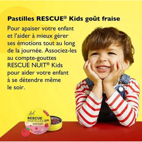 FLEURS DE BACH Rescue Pastilles Kids 50g Sérénité Stress Enfants