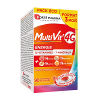 Forté Pharma MultiVit'4G Énergie 90 Comprimés Vitalité et Énergie