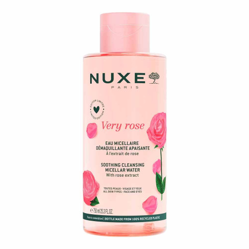 Nuxe Very Rose Eau Micellaire 750 ml – Nettoyant doux pour peaux sensibles