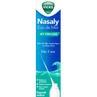 Vicks Nasaly Eau de Mer 120 ml Nettoyage Nasal Naturel Enfants & Adultes