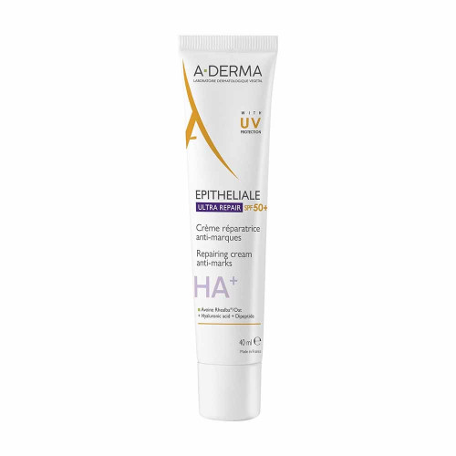 ADERMA Epitheliale A.H+ Crème SPF50+ 40ml Répare et Protège Peau