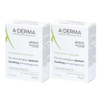 ADERMA Pain Dermatologique 2x100g Peaux Sensibles Apaisant Pharma360