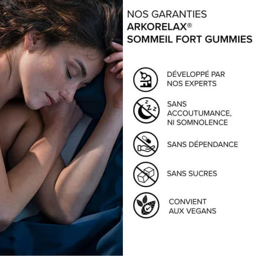 Arkopharma Arkorelax Gummies Sommeil 60 gummies Améliorez votre sommeil