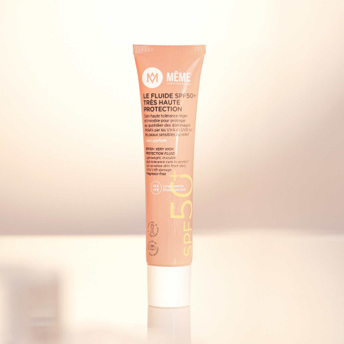 SPF50+ MÊME : Protection solaire haute tolérance, invisible