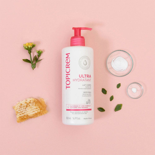 Ultra-Hydratant TOPICREM : 24-48h de confort, glycérine 10%, urée 2%
