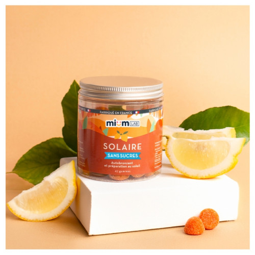 Solaire Gummies sans sucres 42 gummies