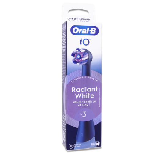 Oral B iO Brossettes Radiant White 3 Pack Sourire Éclatant Pharma360
