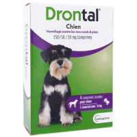 Drontal Chien Vermifuge 4 Comprimés Protection Parasites - Pharma360
