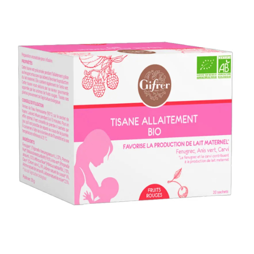 Gifrer Tisane Allaitement Bio 20 sachets Stimulation Lactation Pharma360