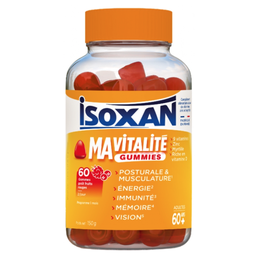 Isoxan MA Vitalité Gummies 60+ 60 gommes Énergie et Mémoire