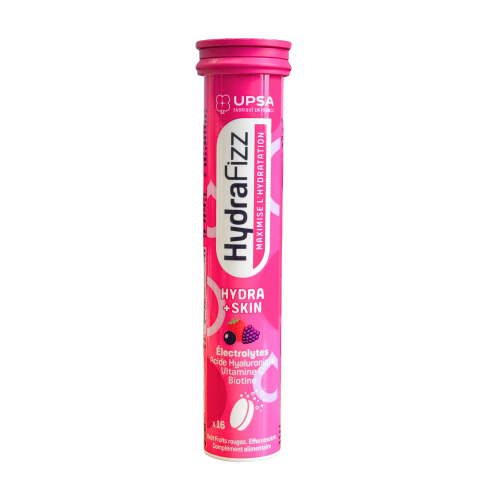 Comprimés UPSA HydraFizz : Énergie & Peau Hydratée en 16 Doses