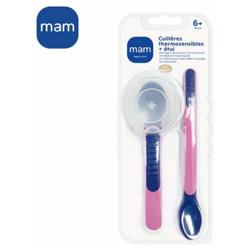 MAM Cuillères Thermosensibles Étui 6 Mois+ 1 Boite