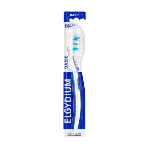 ELGYDIUM Brosse à Dents Basic Souple 1U - Hygiène Dentaire Douce