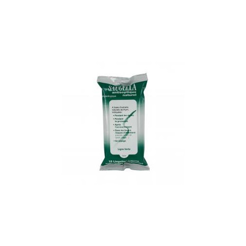 Saugella Antiseptique Lingettes 15 - Soulage Irritations Parapharmacie