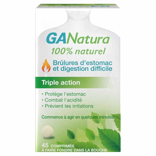 GANatura Digestion Difficile 45 Comprimés - Soulage Estomac
