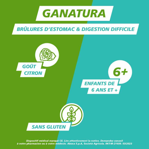 GANatura Digestion Difficile 45 Comprimés - Soulage Estomac