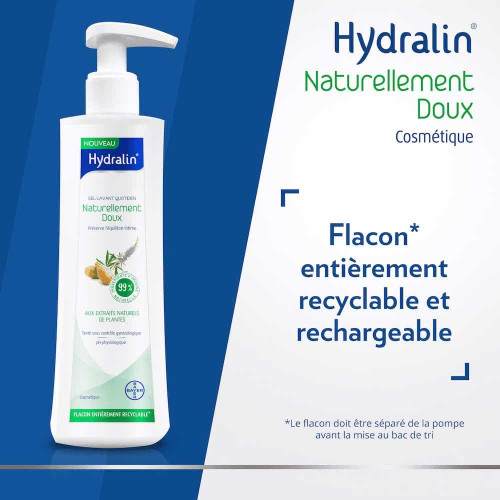 Hydralin Gel Lavant Quotidien Naturellement Doux 400 ml