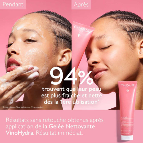 Caudalie VinoHydra Gelée Nettoyante 150 ml Hydratation Peaux Sensibles