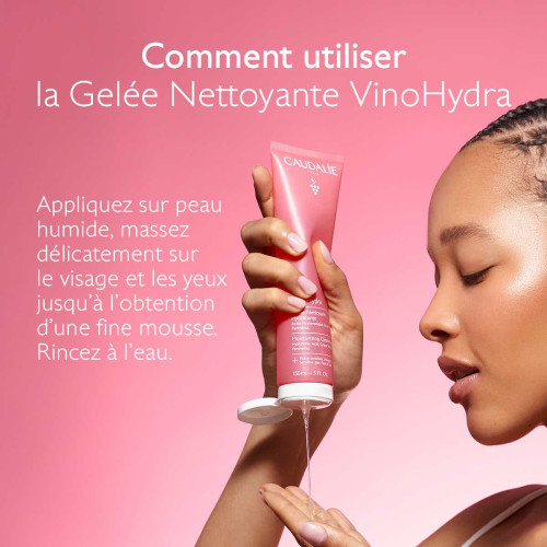 Caudalie VinoHydra Gelée Nettoyante 150 ml Hydratation Peaux Sensibles
