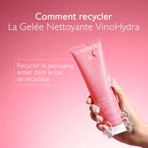 Caudalie VinoHydra Gelée Nettoyante 150 ml Hydratation Peaux Sensibles