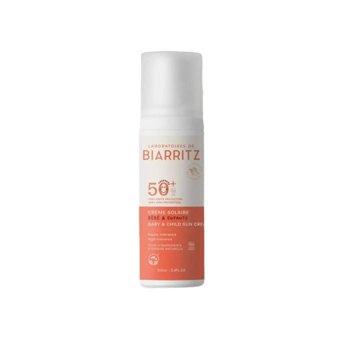 Laboratoires Biarritz Crème Solaire Bébé SPF50+ 100ml Protection Bio