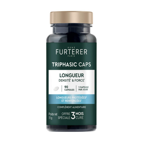 René Furterer Triphasic Caps 90 capsules Cheveux forts et brillants