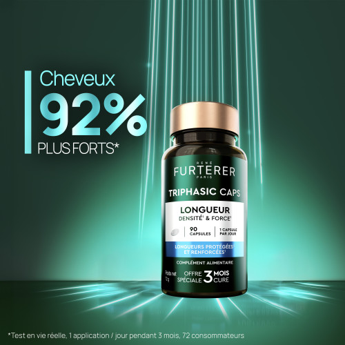 René Furterer Triphasic Caps 90 capsules Cheveux forts et brillants