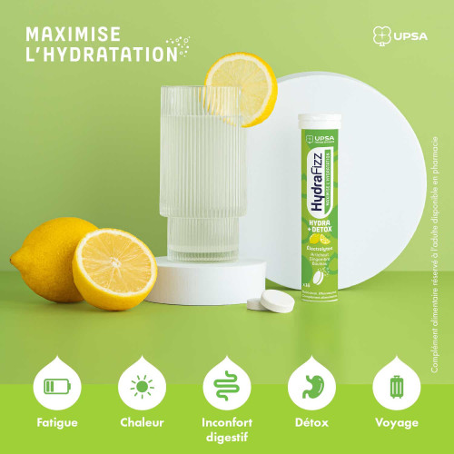 UPSA HydraFizz 16 comprimés Effervescents Hydratation Optimale