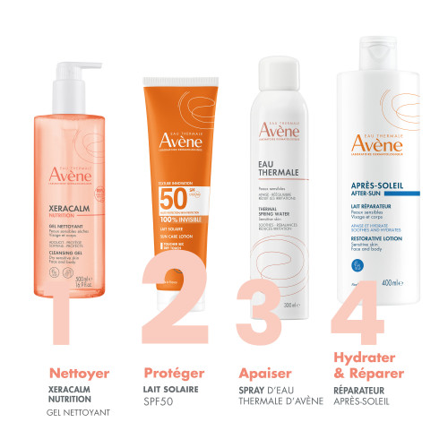 Avène Lait Solaire SPF50+ 100ml Haute Protection Peaux Sensibles