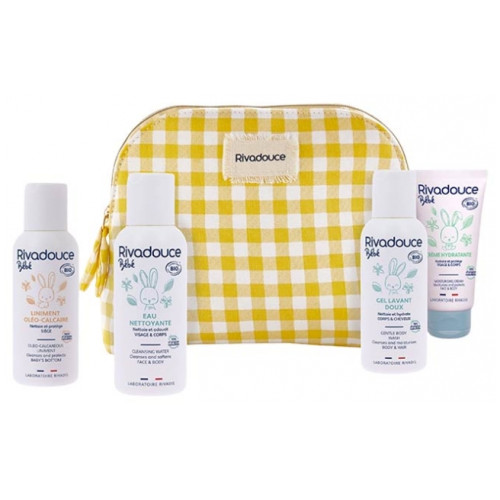 Rivadouce Trousse Essentiels Bébé Bio 275ml Soin Doux Peaux Fragiles