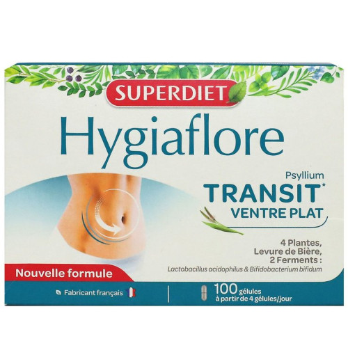 Hygiaflore Transit Ventre Plat 100 Gélules