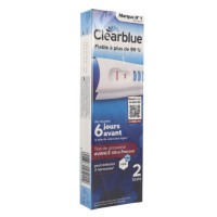 Clearblue Early Test Grossesse 2 tests Détection Précoce fiable