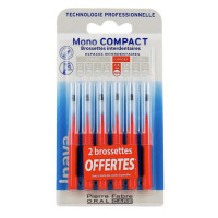 INAVA Brossettes Interdentaires 1.5mm Rouge 6pcs - Nettoyage Précis