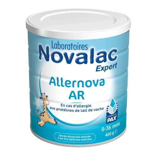 Novalac Allernova AR 400g Lait anti-régurgitation pour APLV Pharma360