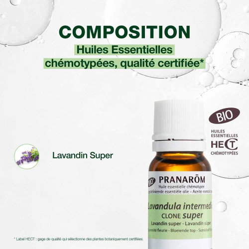PRANAROM Huile Essentielle Lavandin Super Bio 10ml - Cicatrisante