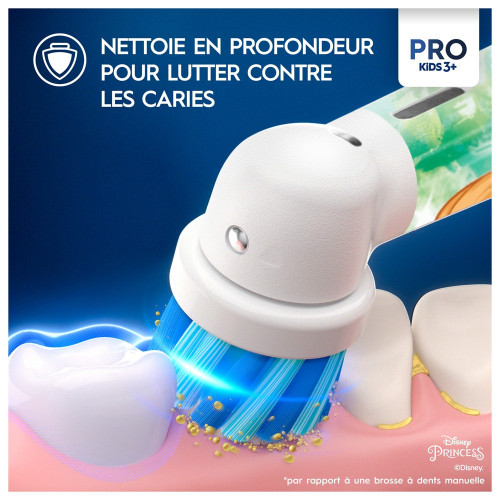 Vitality Pro Kids 3+ Princess Brosse à dents électrique Enfants