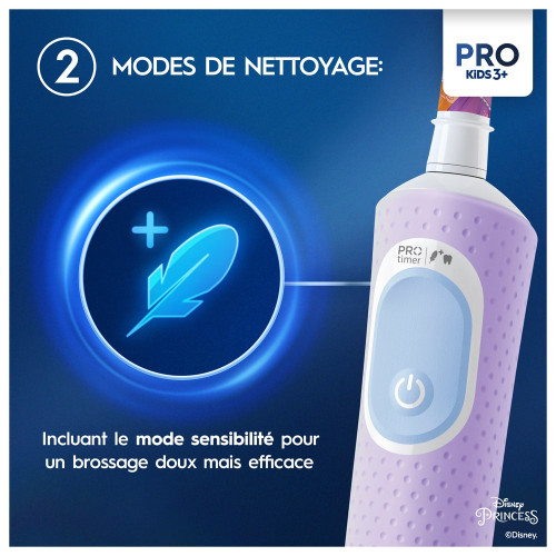 Vitality Pro Kids 3+ Princess Brosse à dents électrique Enfants
