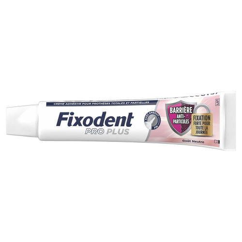Fixodent Pro Plus Crème Adhésive 57g Barrière Anti-Particules Confort