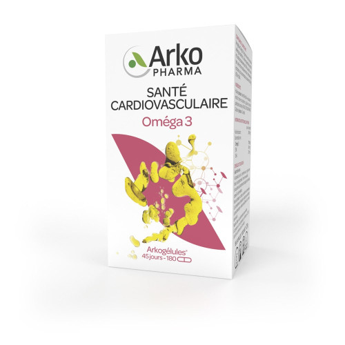 Arkopharma Arkogélules Oméga 3 180 Capsules - Soutien Cardiaque