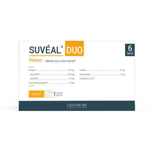 DENSMORE Suvéal Duo 180 Capsules - Riche en DHA et Lutéine