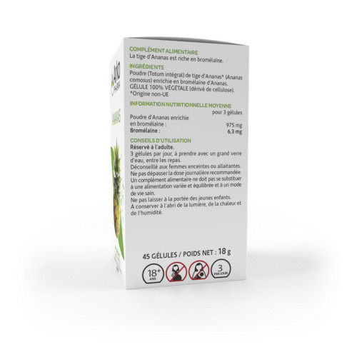 ARKOPHARMA Arkogélules Ananas 150 Gélules - Réduit Peau d'Orange