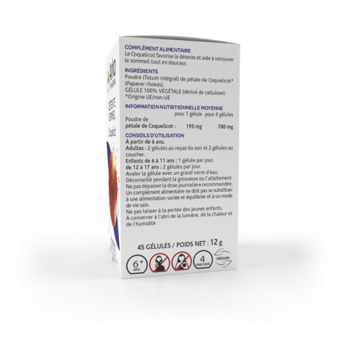 Arkopharma Arkogélules Coquelicot 45g - Sommeil et Détente