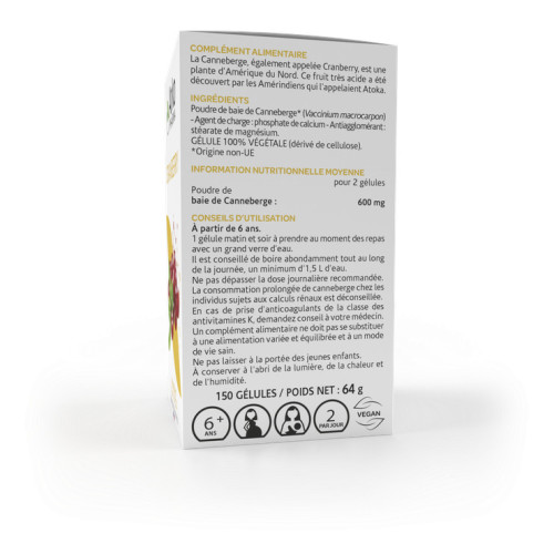 ARKOPHARMA Arkogélules Cranberryne 150 Gélules - Soutien Urinaire