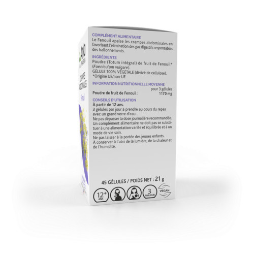 Arkopharma Arkogélules Fenouil 45 gélules - Digestion Facile