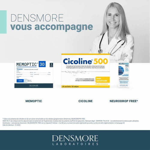 MEMOPTIC Densmore 30 Comprimés - Vision et Mémoire Normales