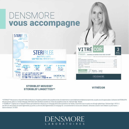 Densmore Vitrecor 90 Gélules - Lutte Mouches Volantes